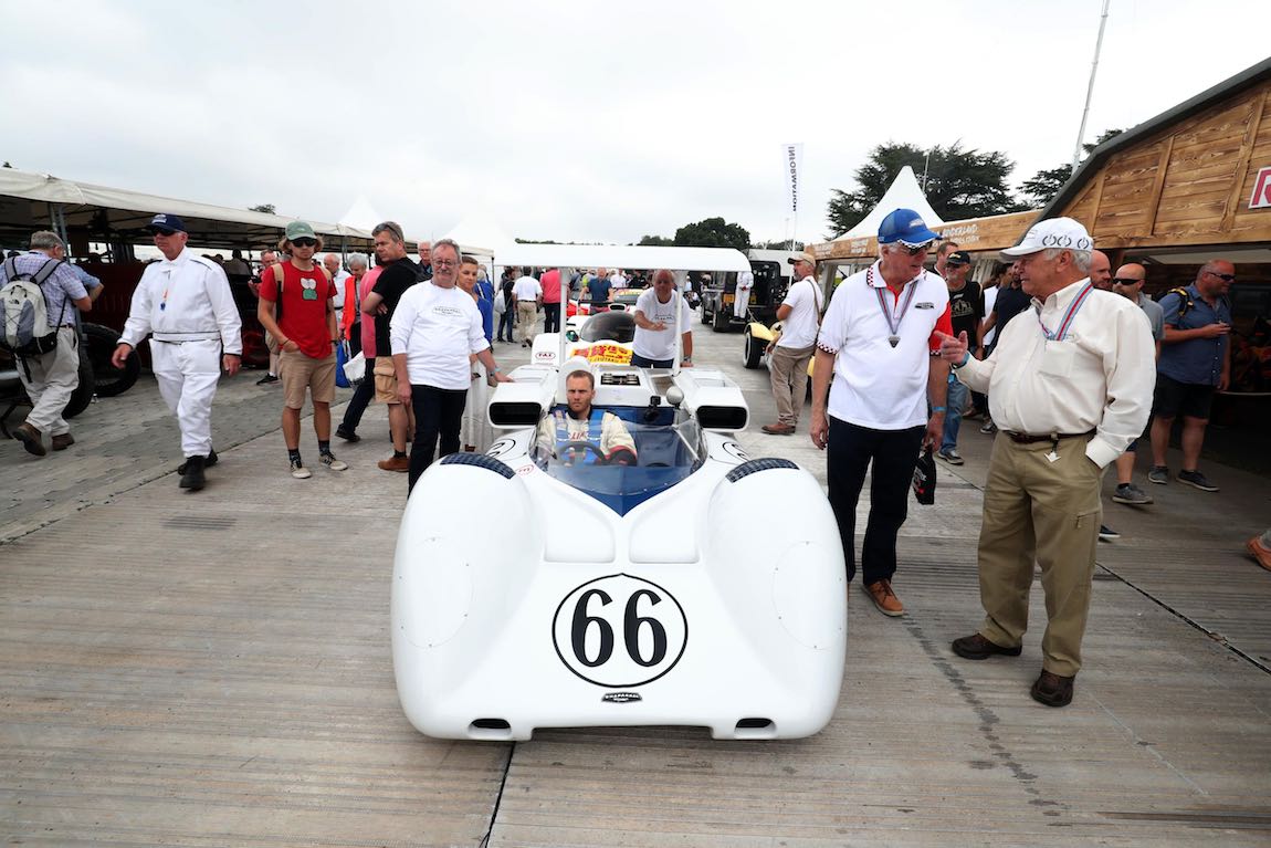Kai Anderson driving Chaparral-Chevrolet 2E - Goodwood Festival of Speed 2018