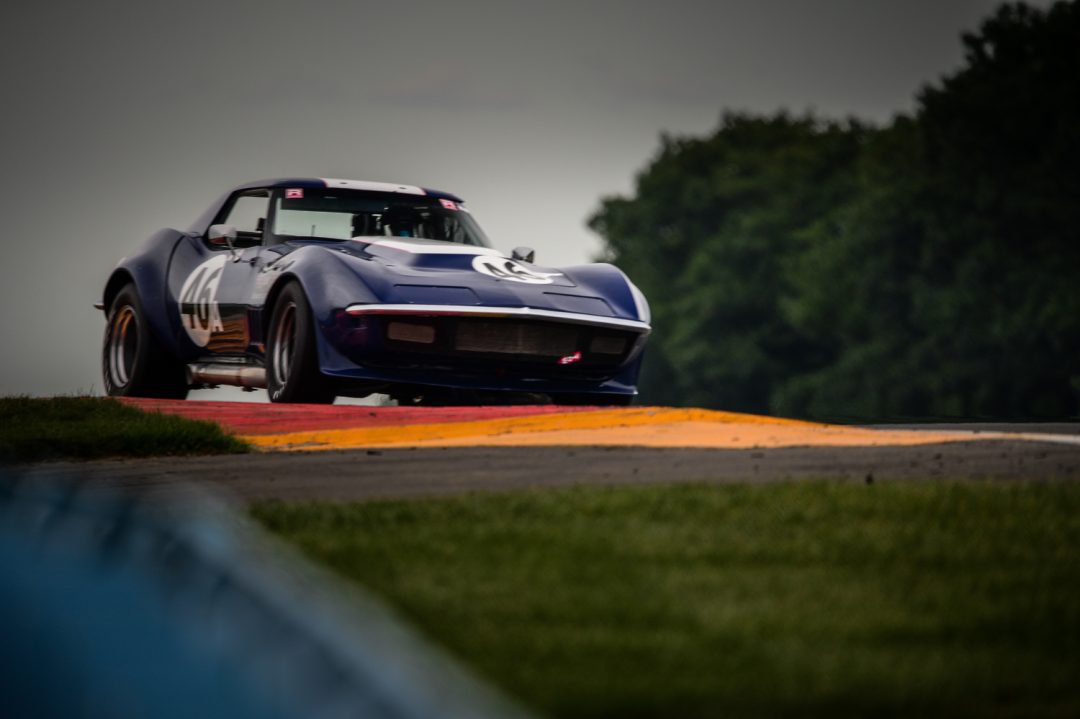 Ryan Klutt exits the inner loop in his '69 Corvette. Michael.DiPleco
