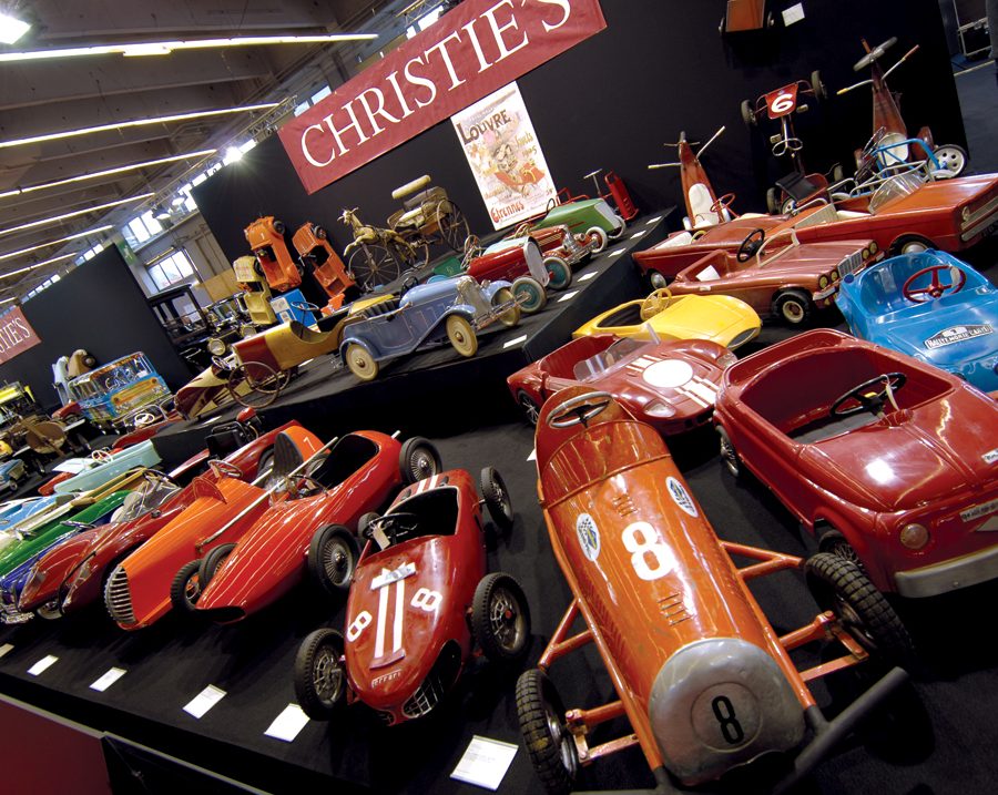 Part of the whimsical Christies pedal car sale.