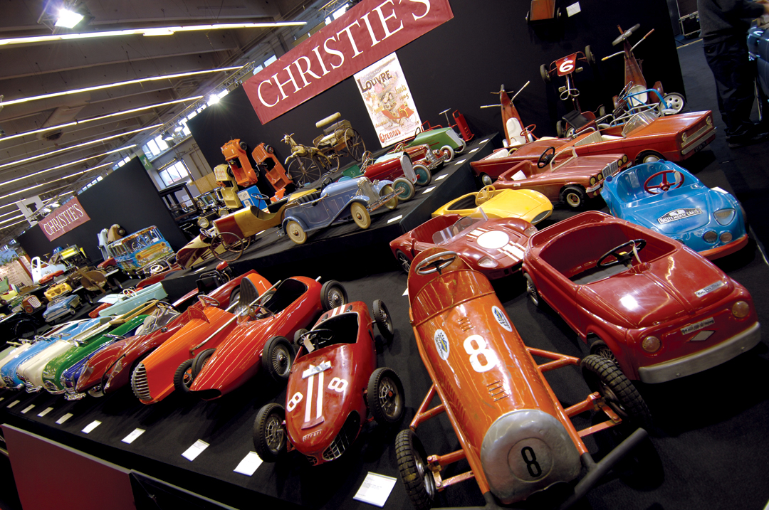 Part of the whimsical Christies pedal car sale.