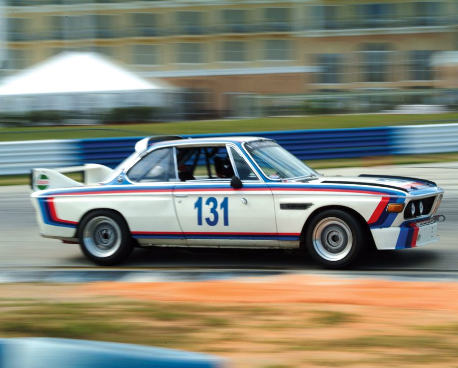 The 1972 BMW CSL of Robert Summerour enters the Hairpin.
Photo: Chuck Andersen