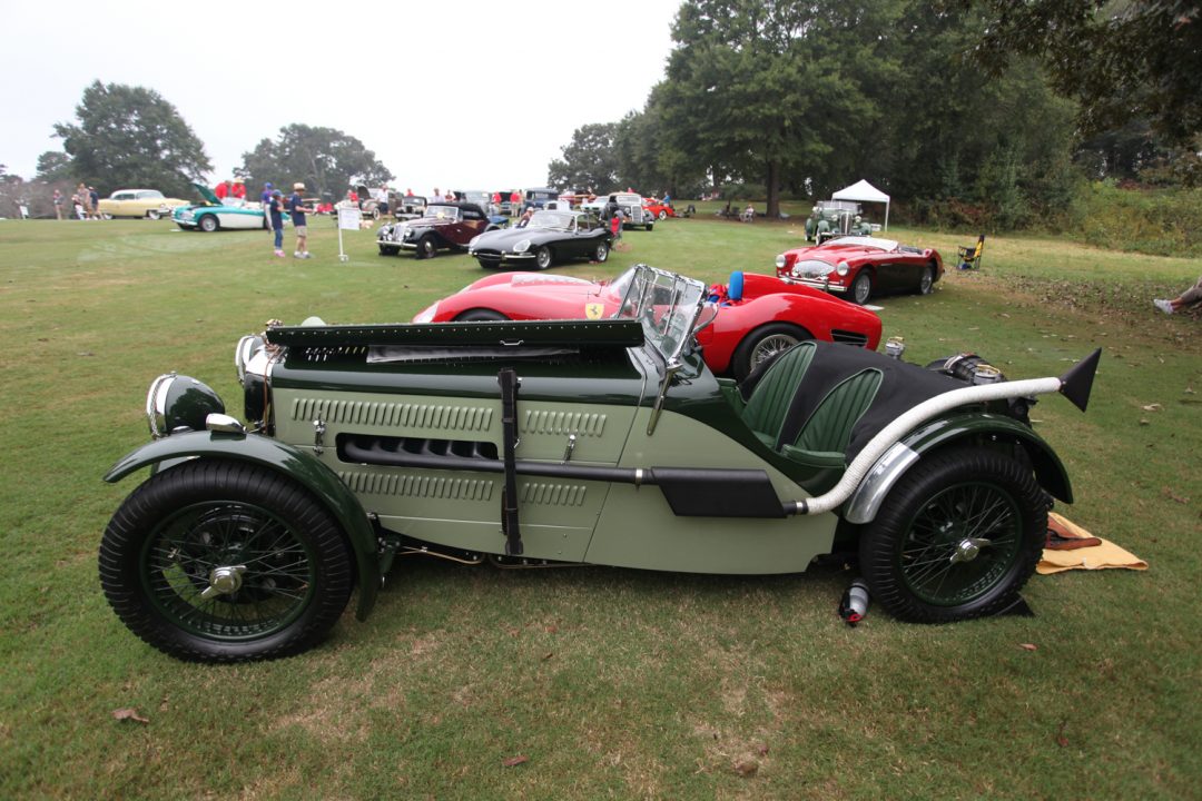 A class winner, this 1934 MG PA MIdget has a supercharger hanging out in front of its radiator.