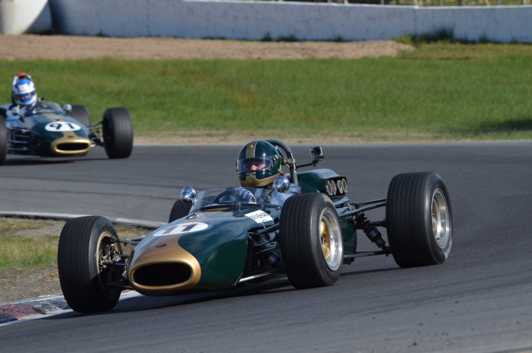 Peter Strauss in his Brabham BT11.