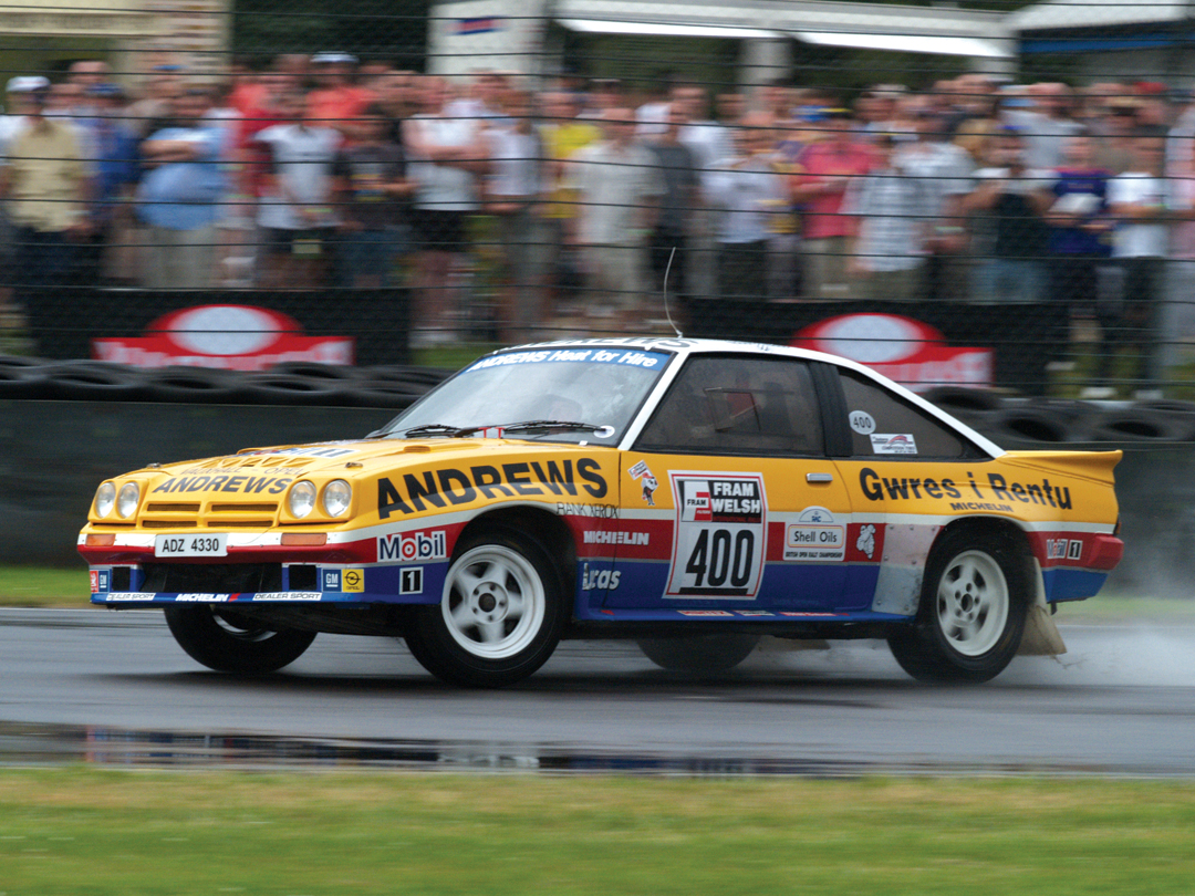 Russell Brookes and the Opel Manta 400.