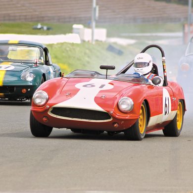 Donald Pepperdene locks up the brakes.
Photo: Zane Terry