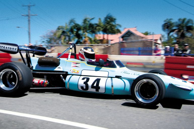 Andrew Fellowes showing how it's done in his 1971 Brabham BT36.