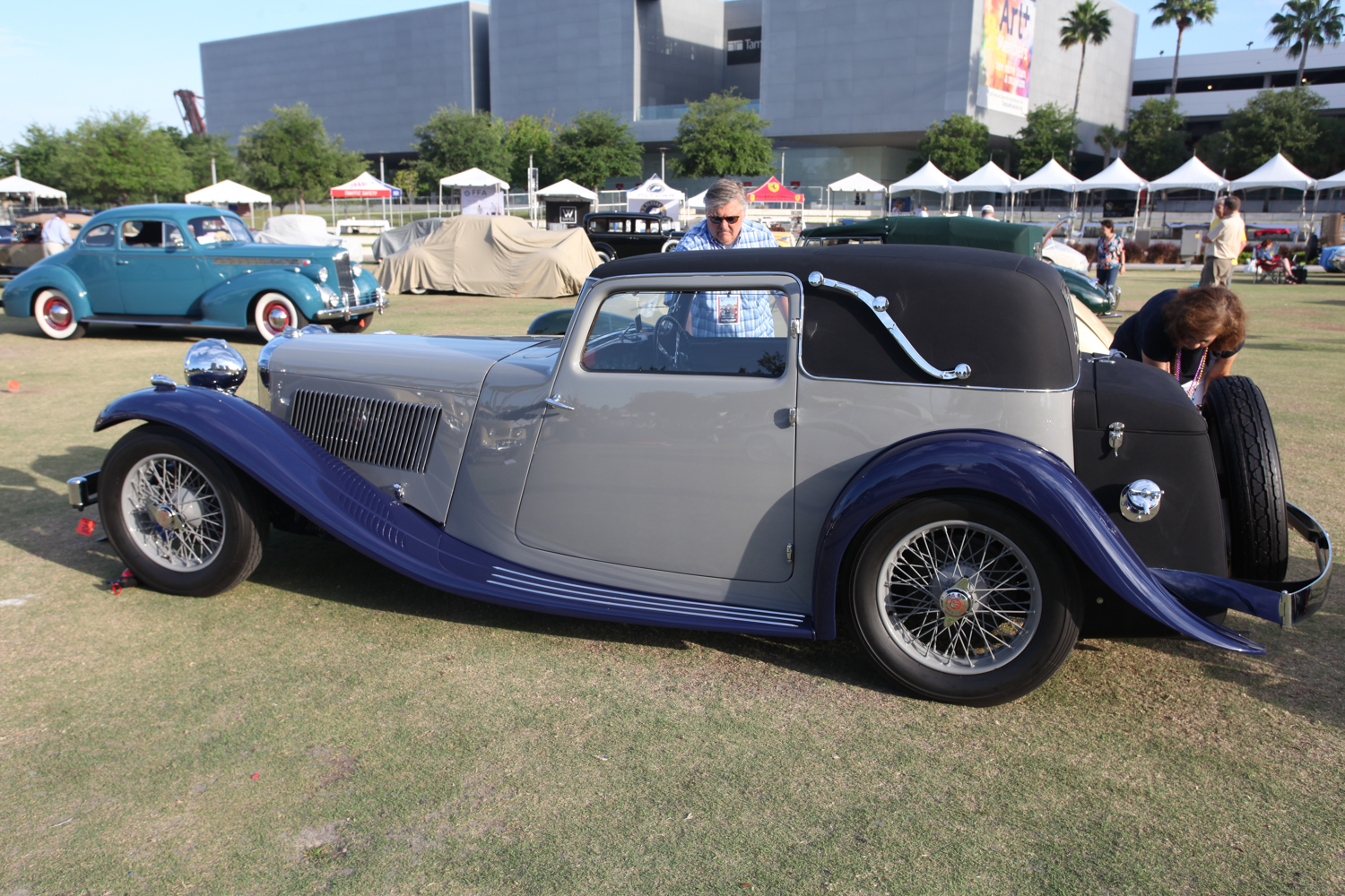 The Zavalas did a good job preparing their SS1 Coupe; it won Best of Show, Concours de Sport.