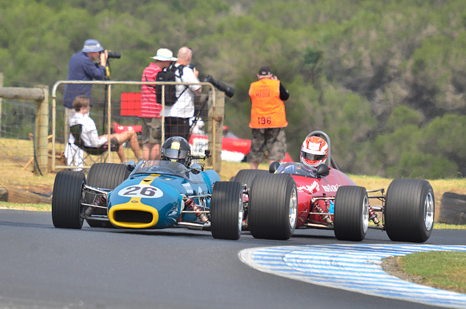 The Brabhams of Peter Strauss (BT31) and Andrew Robson (BT30). John Lemm Photo