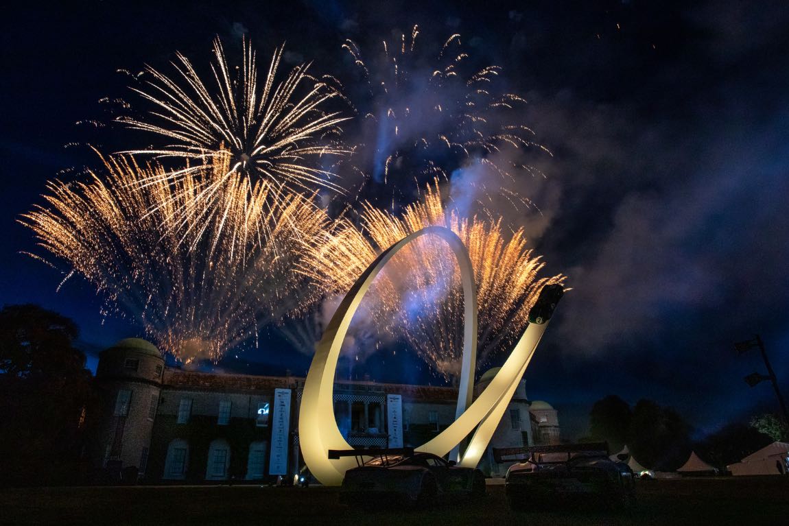 Fireworks after the Goodwood GRRC Ball (photo: Stephanie O'Callaghan)