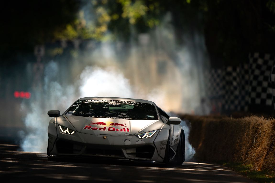 Red Bull Lamborghini Drifting (photo: Nick Dungan)