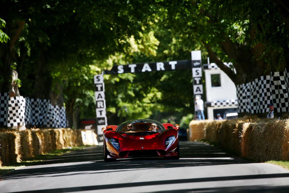 De Tomaso P72 was unveiled at the 2019 Goodwood Festival of Speed