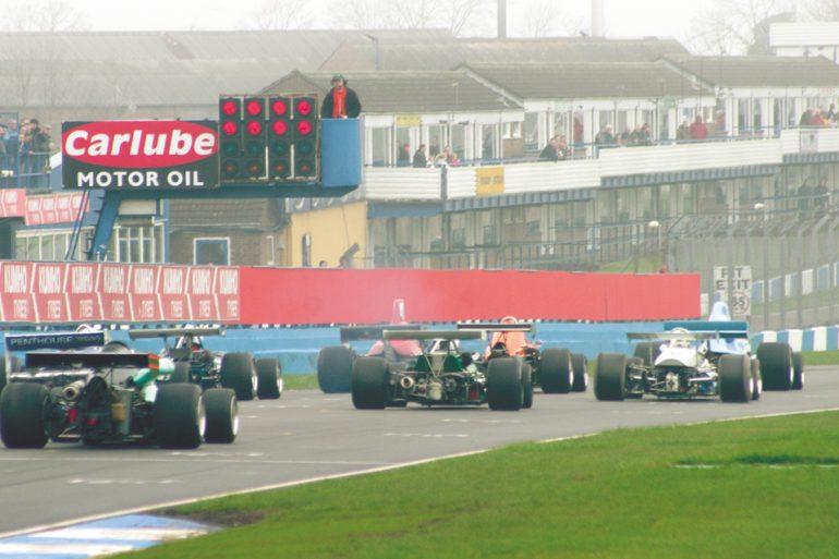 Start of the the Derek Bell Trophy race. Photo: Keith Booker