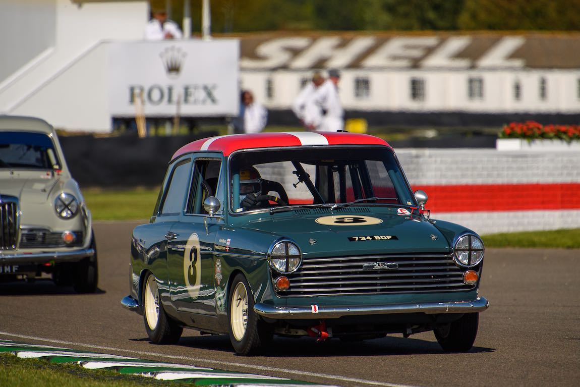 Tom Kristensen in the 1958 Austin A40 for the St Mary's Trophy Nick Harvey