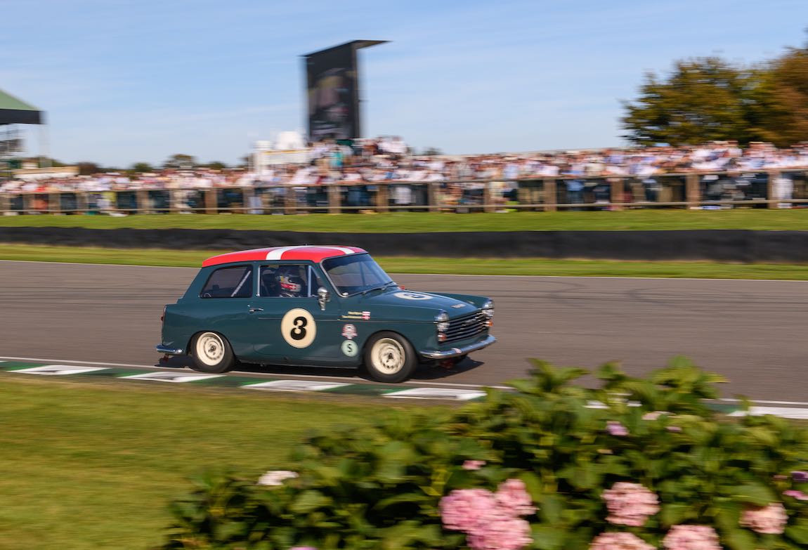 Tom Kristensen in the 1958 Austin A40 for the St Mary's Trophy Nick Harvey