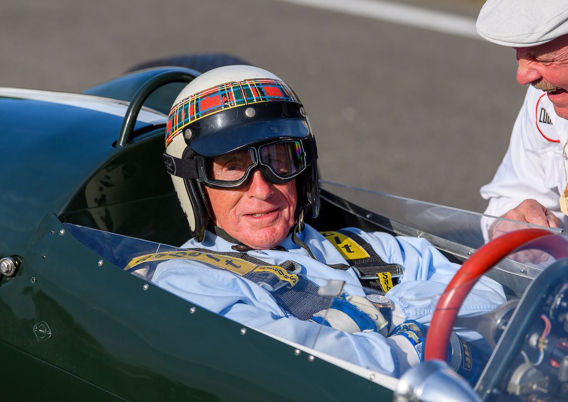 Sir Jackie Stewart prepares for track demonstration Nick Harvey
