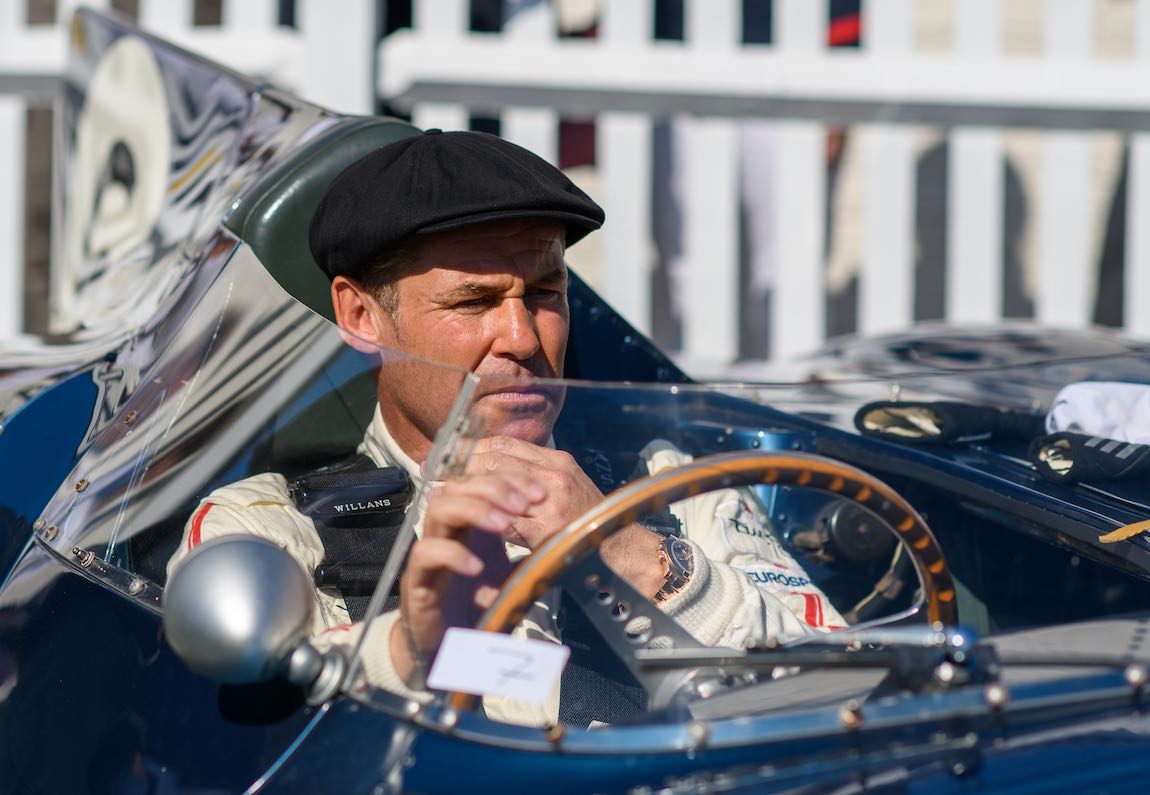 Tom Kristensen in the Ecurie Ecosse Jaguar D-Type Nick Harvey