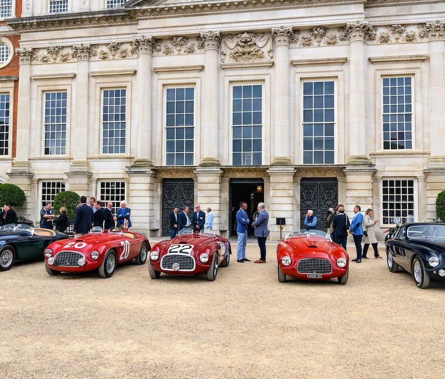 Touring-bodied Ferrari display TIM SCOTT