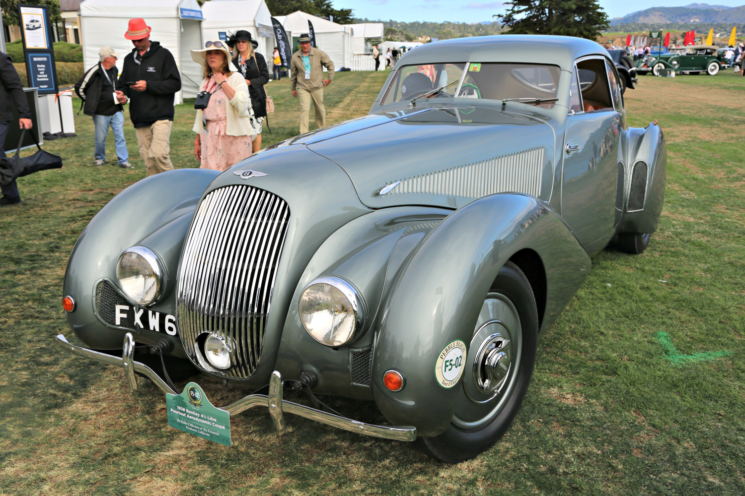 1938 Bentley 4 1/4 Litre Pourtout Aerodynamic Coupe. The Keller Collection at The Pyramids