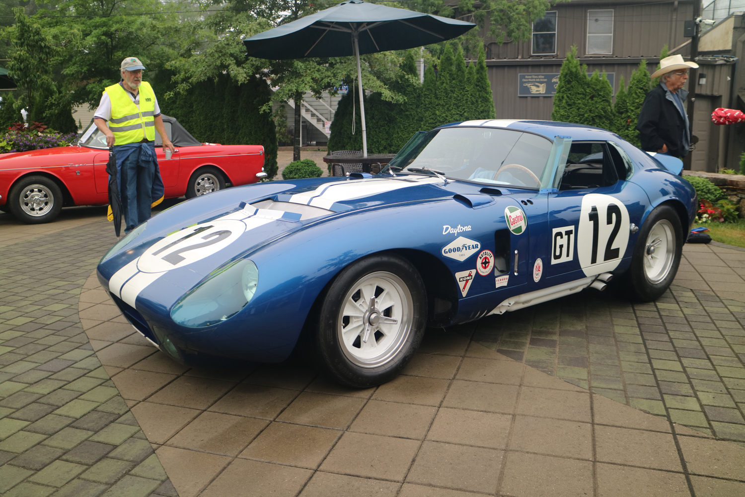 The 7th of 6 Cobra Daytonas.  This one was built from a crashed open Cobra - very well done.