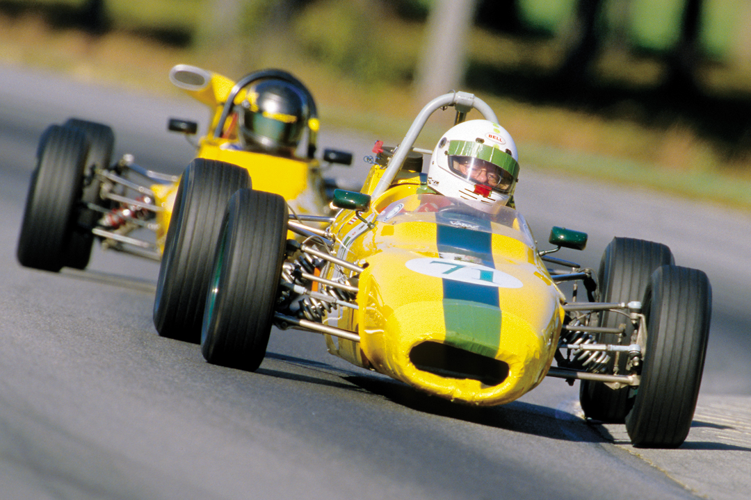 Ivan Frantz at the wheel of his 1969 Merlyn Mk11A FF.Photo: Walter Pietrowicz