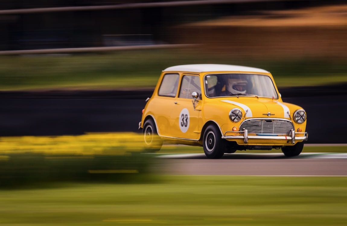 Austin Mini Cooper S at the Goodwood Members Meeting (photo: Drew Gibson) Drew Gibson