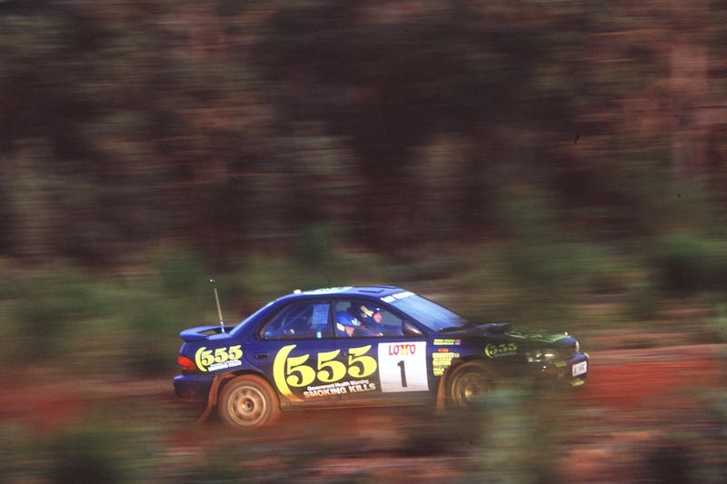 The 68 Subaru Impreza Group A cars built by Prodrive, including this one driven by Colin McRae, are supported by Prodrive Legends