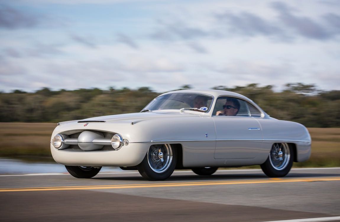 Ghia-bodied 1953 Abarth 1100 SS was exhibited by Ghia on its stand at the 1953 Turin Salon Deremer Studios LLC