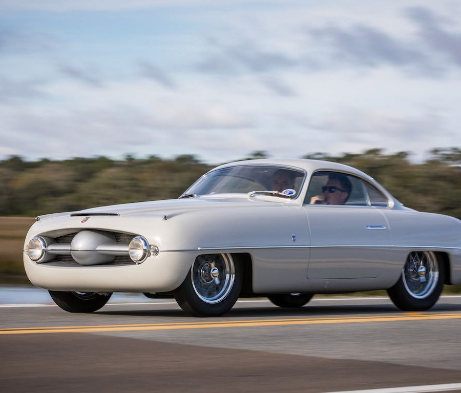 Ghia-bodied 1953 Abarth 1100 SS was exhibited by Ghia on its stand at the 1953 Turin Salon Deremer Studios LLC