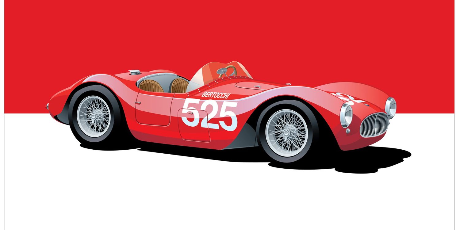 Maserati A6GCS 19x13 Print