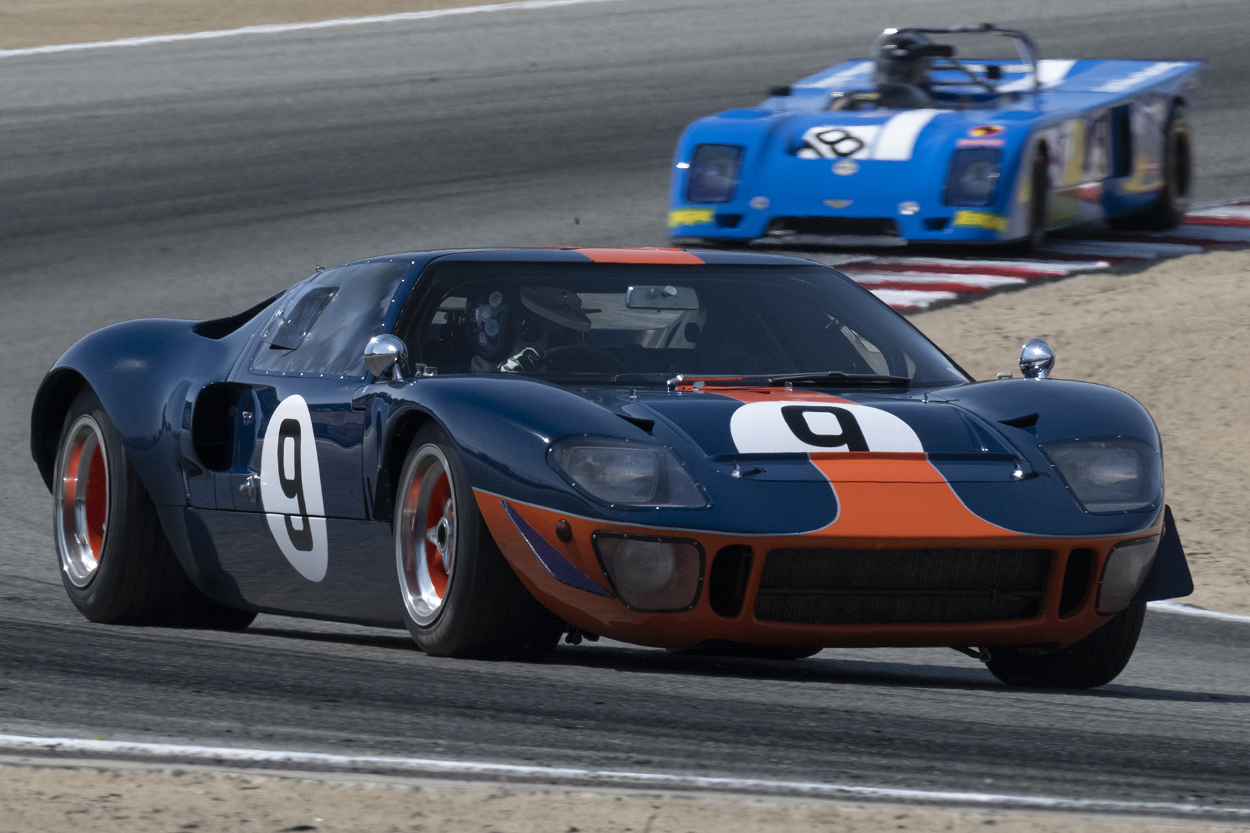 Alex MacAllister's 1966 Ford GT40 4949 exiting turn five. ©2021 Dennis Gray DENNIS GRAY