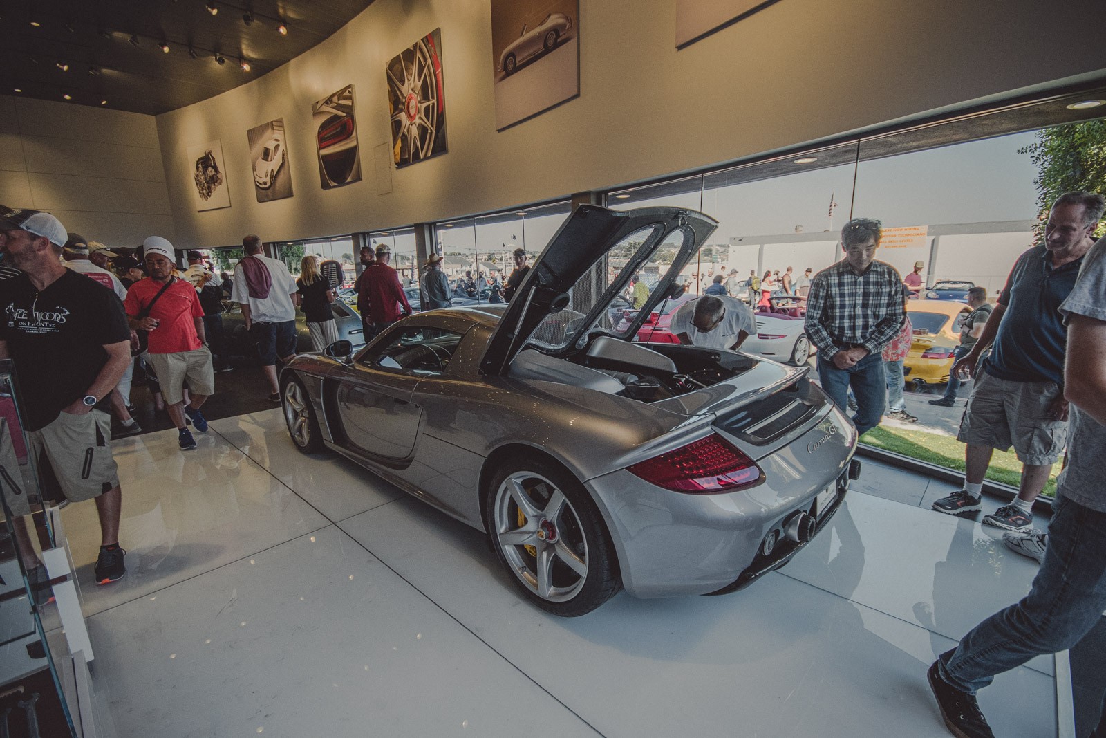 Carrera GT on display in the showroom