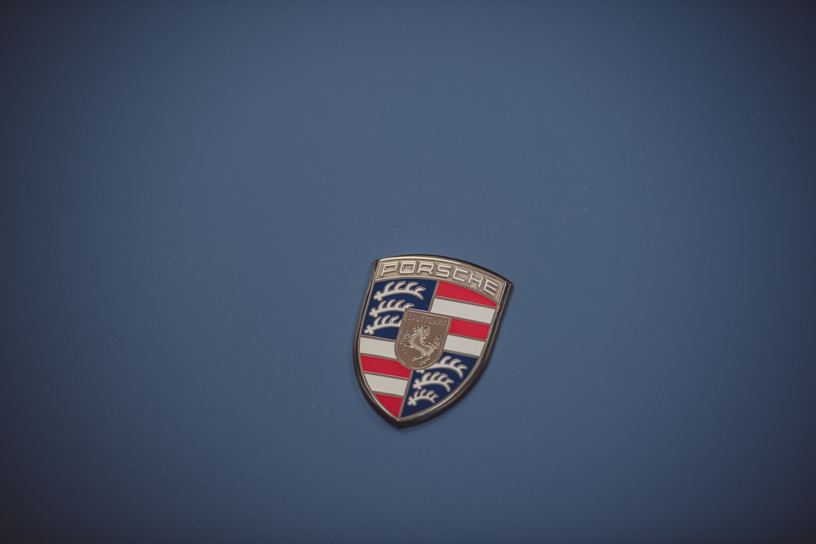 Special edition Porsche hood crest badge