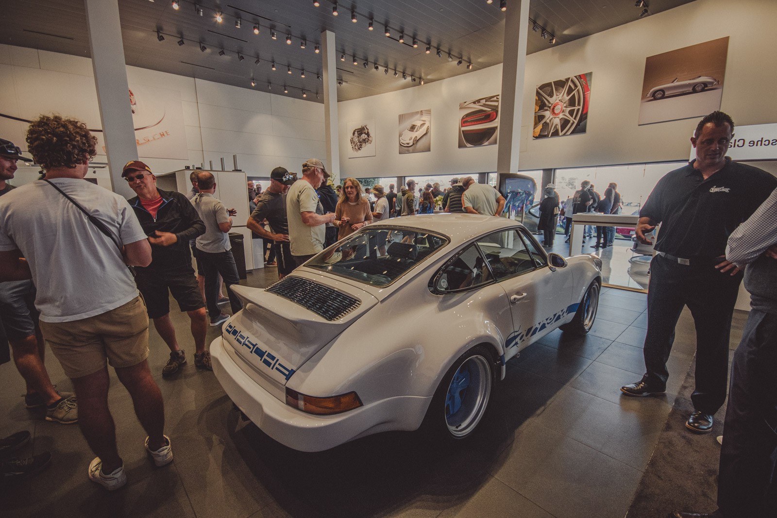 West Coast Customs raffled off their custom version of a 911 Carrera RS recreation on display in the showroom