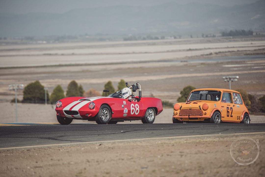 1963 Elva Courier Mk 111 driven by Kevin Ayers Kristina Cilia