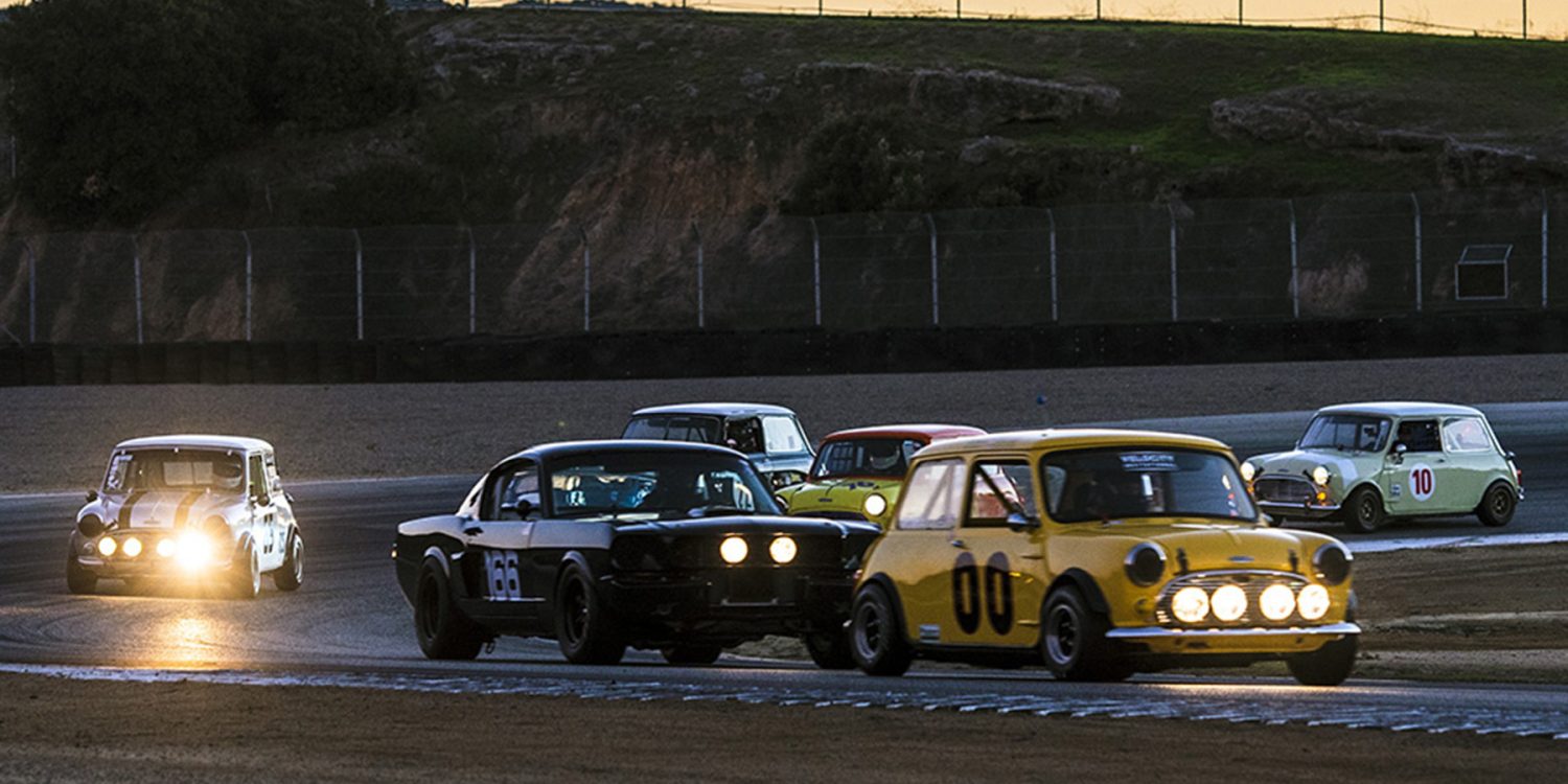 Mini vs Mustang race Copyright Bill Wagenblatt