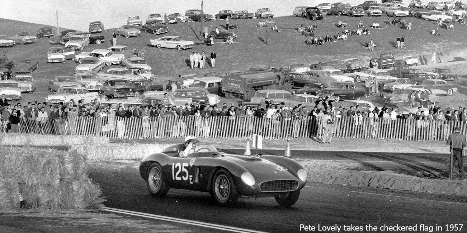 Pete Lovely, Nov. 9, 1957, for the Eighth Annual Pebble Beach Road Race,