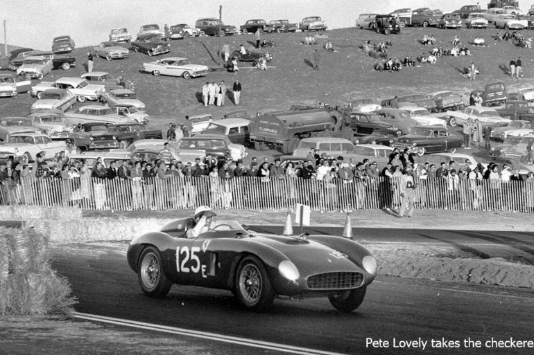 Pete Lovely, Nov. 9, 1957, for the Eighth Annual Pebble Beach Road Race,