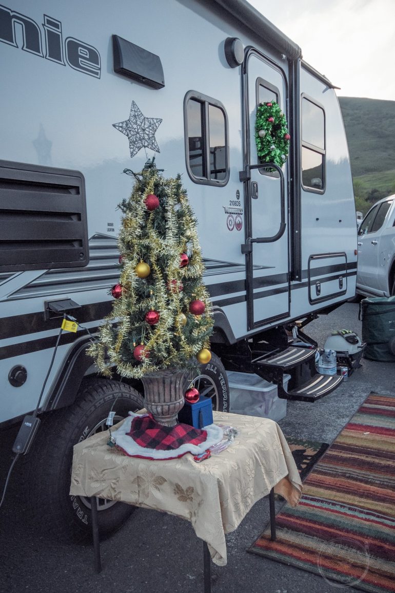 Holiday spirit in the Paddock campground