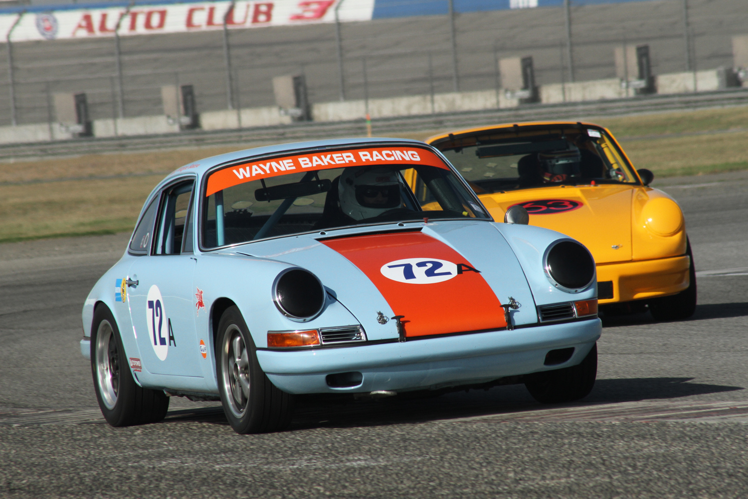 # 72A - 1967 Porsche 911S - Wayne Baker; # 63 - 1968 Porsche 911 - Val Ascencio Craig R. Edwards