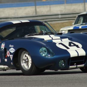 # 14 - 1964 Cobra Daytona - Jim Bouzaglou; # 98B - 1966 Shelby GT350 - Marc A. Petein Craig R. Edwards