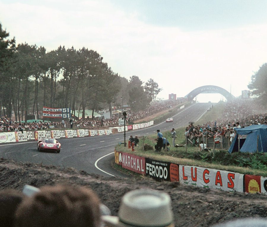 John Surtees entering the esses in the Ferrari 330 P2.