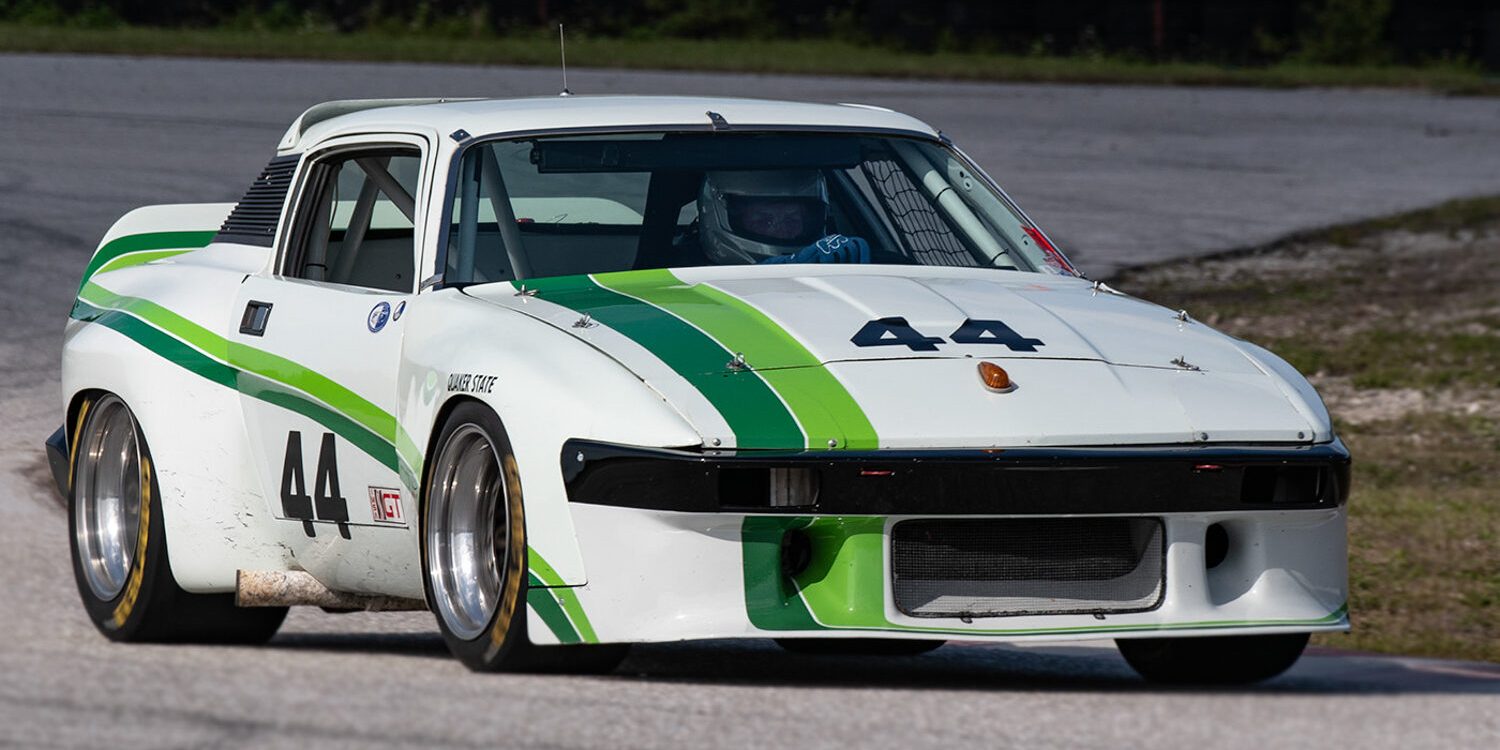 Bill Warner in an X Group 44 Triumph TR8 Chuck Andersen