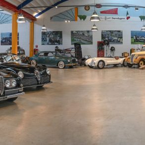 Cars on display in Lopresto Collection