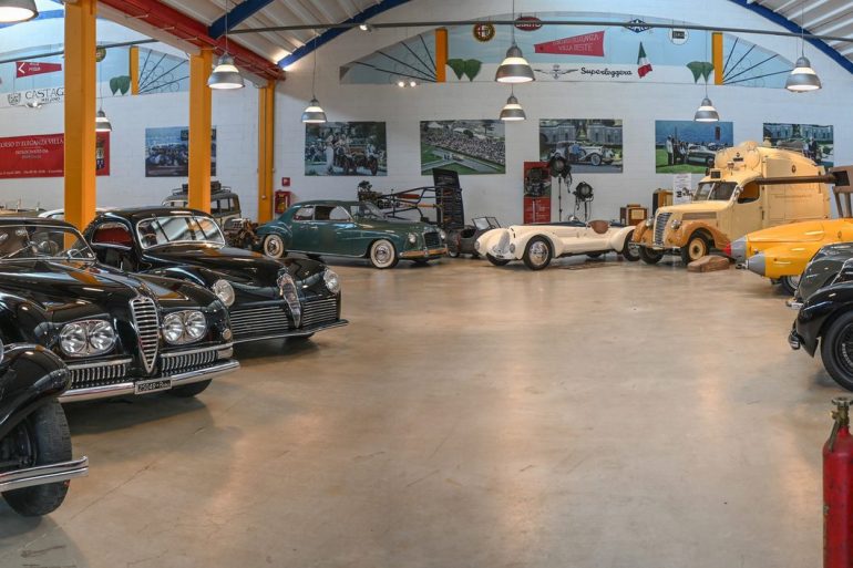 Cars on display in Lopresto Collection