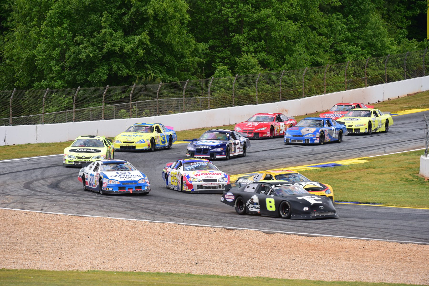 Formation lap for Group 8 WeatherTech Sprint Race.