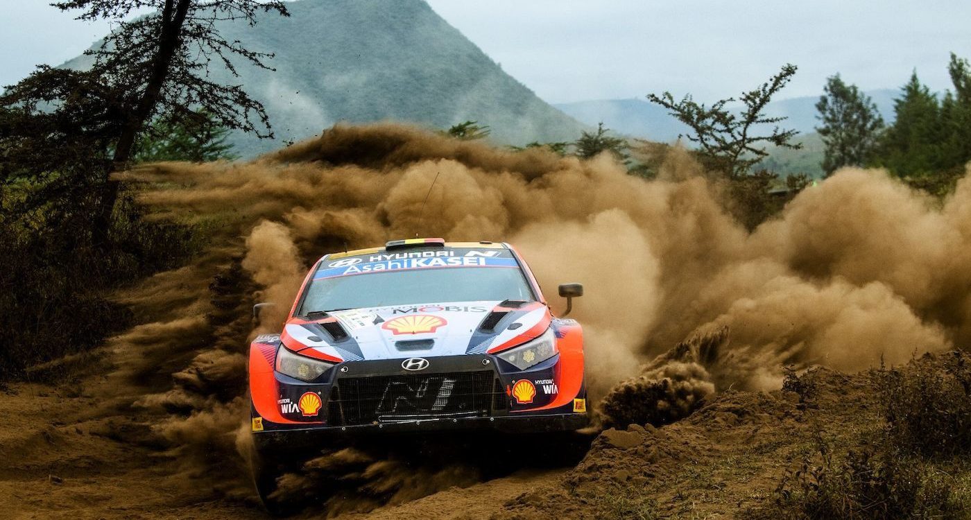 Thierry Neuville's Hyundai i20N Rally1 Hybrid during Rally Kenya