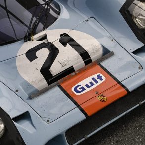 Closeup of Porsche 917 hood
