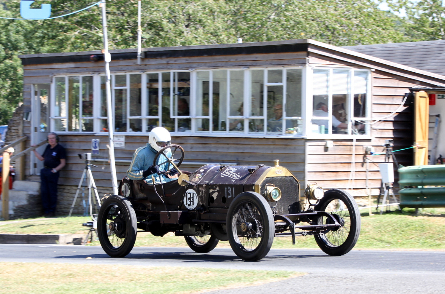 ANDREW HOWE-DAVIES LEAVES THE LINE IN HIS 1911 SCAT RACER. Picasa