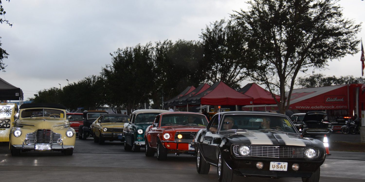 A whole bunch of Ford Mustangs