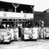three Peugeot Darl'Mat 402 DS during the 24 hours of Le Mans